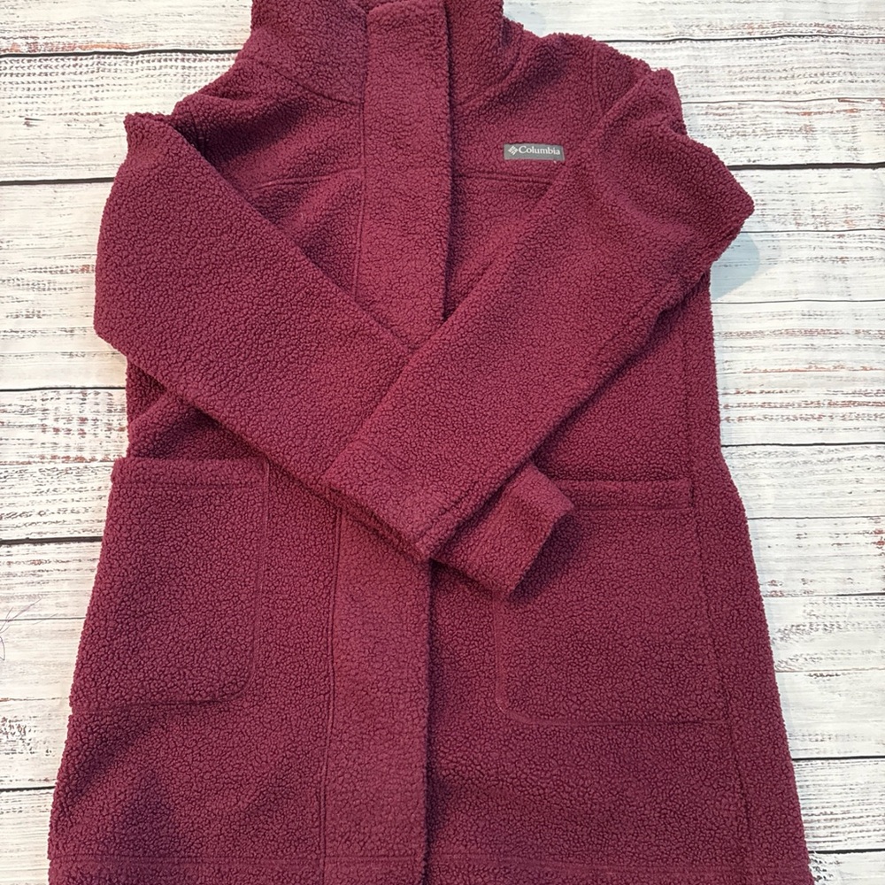 Columbia Women's Burgundy Teddy Jacket